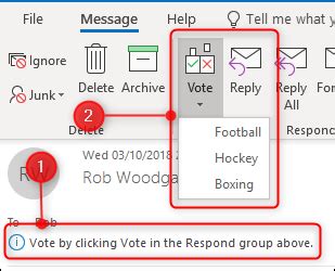 How to Add Voting Options to An Email in Microsoft Outlook.